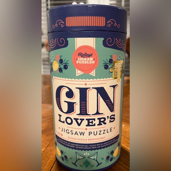 Gin Lover's 500 Piece Jigsaw Puzzle Ridley’s New NIB Gift Cocktail - Picture 3 of 10
